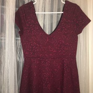 Maroon semi formal dress